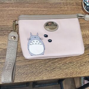 Pink Totoro Wristlet Clutch